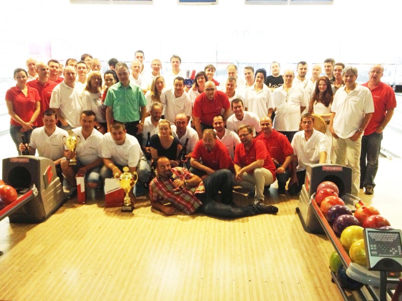 Bowlingový turnaj spoločnosti Wienerberger Slovenské tehelne v Bowlingovom národnom centre. 16. máj. 2013. Bratislava.
