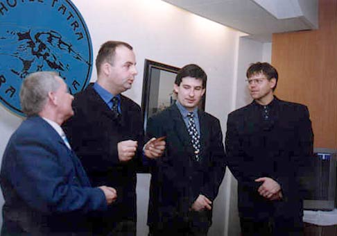 Zľava: Jozef Nodžák (majster N), ja, Patrik Herman, Dano Junas.