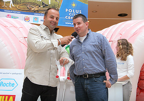 S Patrikom Hermanom, na podujatí v Poluse - Zdravie krása a šport. 3.9.2010.